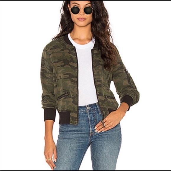 Anthropologie Jackets & Blazers - Anthropologie Sanctuary Camo Bomber Jacket